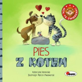Ach, te zwierzaki. Pies z kotem.