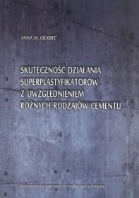 Skuteczność działania superplastyfikatorów z uwzględnieniem różnych rodzajów cementu.