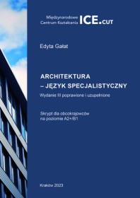 Architektura język specjalistyczny. Skrypt na poziomie A2+/B1