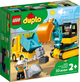 LEGO 10931 DUPLO Ciężarówka i koparka gąsienicowa