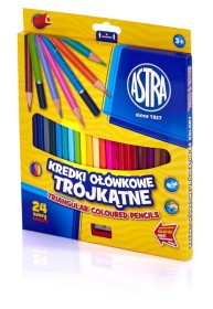 Kredki trójkątne 24 Astra