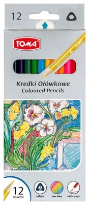 Toma Kredki ołówkowe trójkątne 12 kolorów.JPG