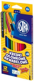 Kredki akwarelowe 12 ASTRA