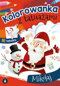Kolorowanka z tatuażami Mikołaj