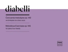 Diabelli Ćwiczenia melodyjne Op. 149 na fortepian na cztery ręce.