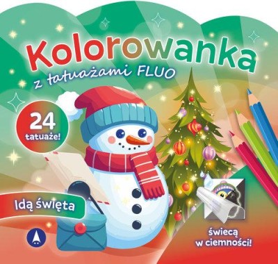 Kolorowanka z tatuażami FLUO Idą święta .jpeg