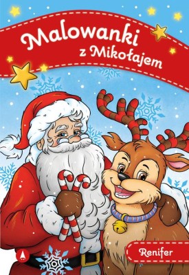 Malowanki z Mikołajem Renifer .jpeg