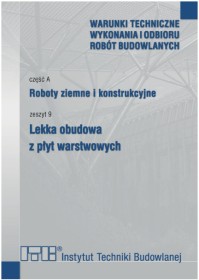 Lekka obudowa z płyt warstwowych. Z9. Roboty ziemne i konstrukcyjne.