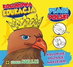 Ptaki Polski. Koloruję, poznaję, naklejam. Kolorowa edukacja